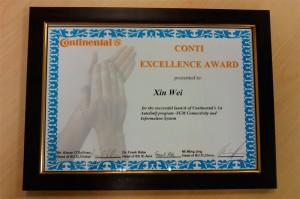 2011 Continental Excellence Award